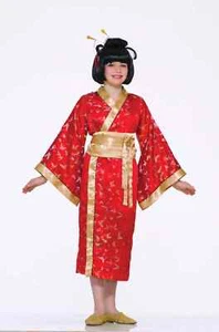 ASIAN MADAME BUTTERFLY GIRLS SIZE SMALL 4-6 COSTUME - Picture 1 of 1
