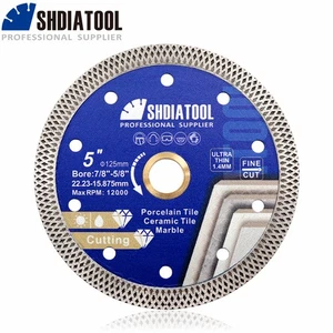 Rueda de disco de corte turbo hoja de diamante hoja de sierra de malla de 5""/125 mm para azulejos de cerámica - Imagen 1 de 9