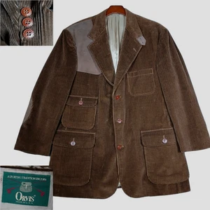 Orvis Cord Blazer Jacke Herren 44 Patches Braun Jagd/Outdoor USA Made - Bild 1 von 22