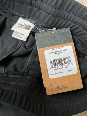Joggers femininas The North Face Westbrae de malha tamanho pequeno preto novo - Imagem 1 de 4