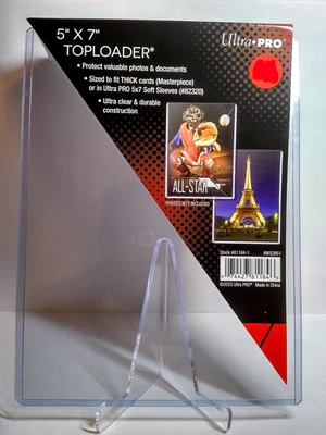 OVERSIZE DOWNTOWN 5" x 7" Toploader ULTRA PRO Oversize Cards (x1) + 5x7 Sleeves - Image 1 of 4