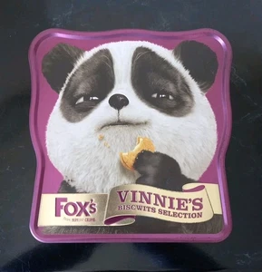 Almacenamiento de galletas vacías vintage coleccionable Fox's Tin Vinnie's Biscwits - Imagen 1 de 4