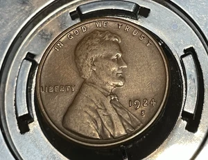 1924-S Lincoln Wheat Cent Penny VF/XF Details Winning Bid include Free Shipping - Picture 1 of 2