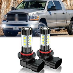 For Dodge Ram 1500 2500 3500 2006-2009 Pair 9145 H10 LED Fog light Bulbs Kit - Picture 1 of 11