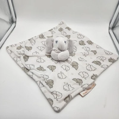 Manta Beyond Security Elefante Blanco Gris Pequeños Corazones Piel Sintética Espalda Ojos Azules Foto 1 de 4