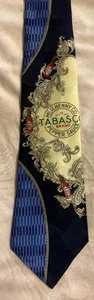 Mens Tabasco Neck Tie Made in USA 100% Silk Novelty Pointed Necktie - Picture 1 of 5
