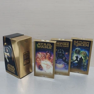 Star Wars Trilogy Special Edition VHS Gold Box Set 1997 Episodes IV, V, VI - Picture 1 of 18