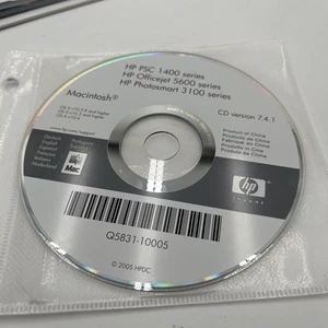 HP PSC 1400, 1500,1600 Series All In One Printer Driver Disc Mac OS Xv10.28-10.4 - Picture 1 of 4