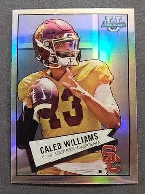 2022 Bowman University Chrome 1952 Retro #52BF-4 Caleb Williams Refractor - Image 1 of 2