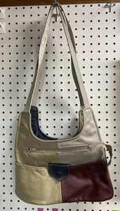 Vintage Patchwork Leder Schultertasche Handtasche Mexico - Bild 1 von 8