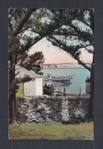 BERMUDAS 1918 ’VIEW FROM PAGET’ POSTAL HAMILTON TO CCINNATI OHIO EE. UU. - Imagen 1 de 2