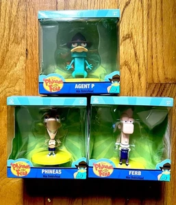 Phineas und Ferb 3er Set Wackelköpfe - Phineas, Ferb und Agent P Neu - Bild 1 von 2