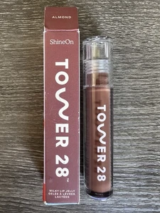 Tower 28 Makeup Milky Lip Jelly ALMOND Non-Sticky Lip Gloss Milky NEW BNIB - Picture 1 of 1