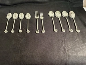 Pottery Barn Oxidized Polished Silverware FIDDLEHEAD ( Harry Potter) - Picture 1 of 8