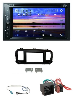 Pioneer Bluetooth 2DIN USB DVD DAB MP3 Autoradio für Citroen Jumpy Spacetourer a - Bild 1 von 4