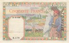 Tunisia 50 Francs 1939 XF