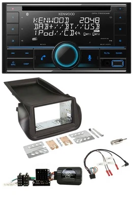 Kenwood CD 2DIN DAB USB Lenkrad Bluetooth Autoradio für Citroen Nemo Fiat Fiorin - Bild 1 von 4