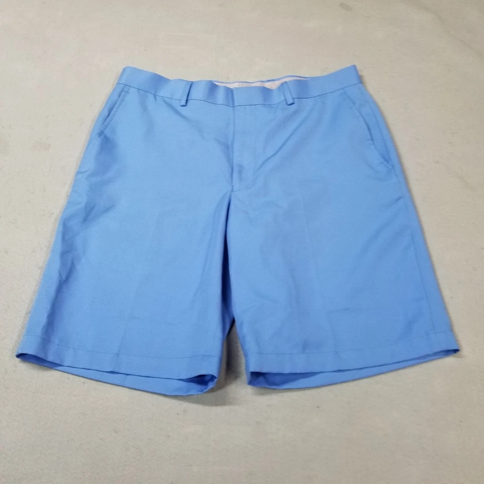 Louis Raphael Golf Shorts Mens Size 34 Blue Flat Front Golfer Polyester - Image 1 of 4