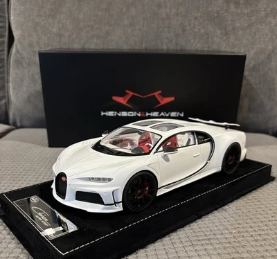1/18 HH Henson & Heaven Bugatti Chiron Super Sport White/Red Limited 30pcs  - Image 1 of 4