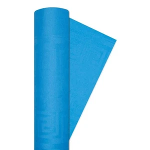 Tovaglia Carta a Rotolo Damascata Turchese 1,20x7 mt - DOPLA - Buffet Feste - Foto 1 di 4