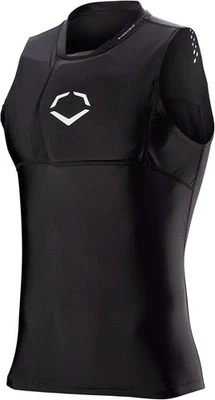 Nueva Camisa Protectora de Pecho EvoShield Juvenil NOCSAE® - Juvenil Pequeña, Negra Foto 1 de 3