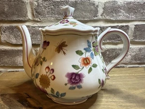 "Tetera con tapa Granduca Coreana RICHARD GINORI 1735 Italia 7"" T hilo dorado" - Imagen 1 de 8