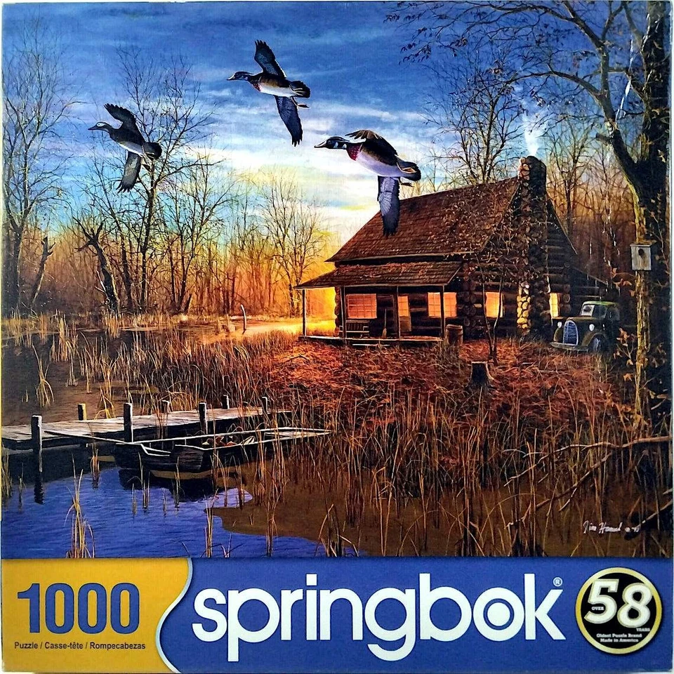 Duck Lodge Jim Hansel Jigsaw Puzzle 1000 pc 24" X 30" Springbok - Image 1 of 1