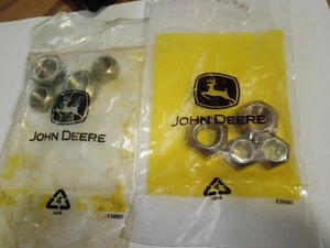 Lot of 2 Sets John Deere E38857 Flanged Nuts Hardware Kit NOS - Picture 1 of 4