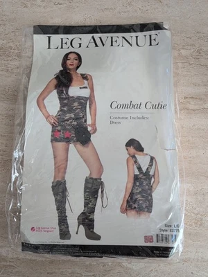 Combat Cutie Army Adult Women's Costume Size L By Leg Avenue New - Image 1 of 4