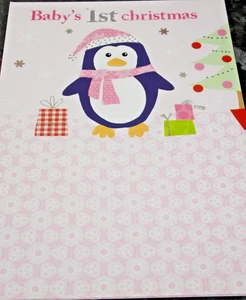 Tarjeta de Navidad para bebé 1ª Navidad. - Imagen 1 de 2