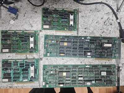 Microtek HDC 1000 mfm controller card 8 bit ISA ISA588 & WD Controller Lot Gold - Image 1 of 4