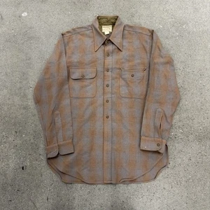 Camisa de lana vintage Levi Strauss Deluxe a cuadros con sombra para hombre - Imagen 1 de 18