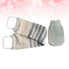  2 Pcs Double Sided Exfoliating Towel Exfoliate Glove Frosted