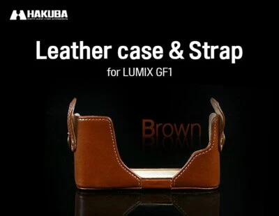 HAKUBA PANASONIC LUMIX GF1 LEATHER CASE CHOOSE COLOR(BLACK/BROWN/RED/WHITE) - Image 1 of 4