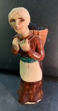Isle Of Lewis Coll Pottery 1975 Peat Collector Lady