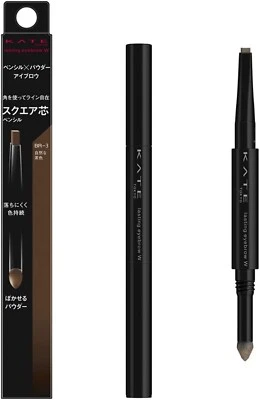 Kanebo KATE Lasting Design Eyebrow W Square BR-3 Natural Brown 0.5g - Image 1 of 4