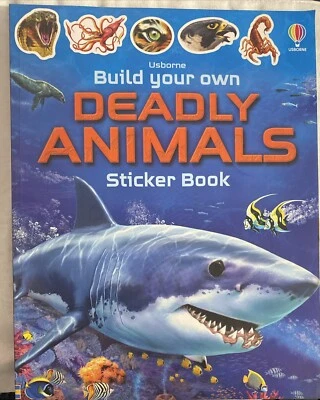 Sticker Book  Build Your Own Deadly Animals Paperback Usbonne 12x9,25" - Image 1 of 4