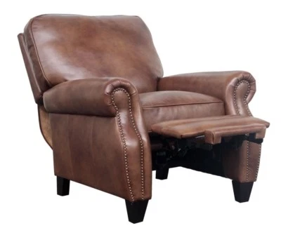Silla reclinable Barcalounger Briarwood II genuina Wenlock Tawny todo cuero Foto 1 de 4