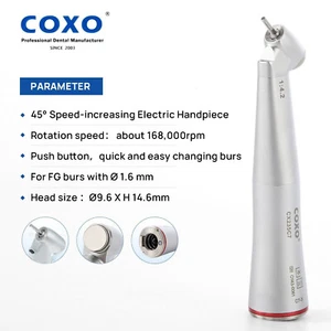 COXO Dental Elektrisches Handstück Gegenwinkel 1:4,2 45° Chirurgische Glasfaser LED - Bild 1 von 14