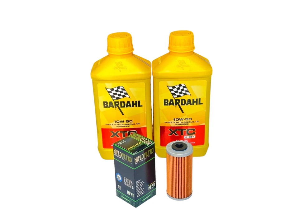 Kit de cambio de aceite Bardahl XTC C60 10W50 2LT + Filtro Husqvarna TC449 '11-14 Foto 1 de 4