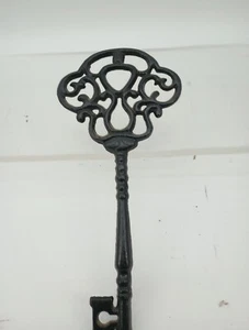 13" Vintage Victorian Style Cast Iron Ornate Skeleton Key, Super Cool 😎 - Picture 1 of 7