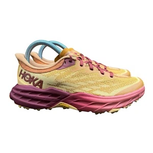 Hoka One One Speedgoat 5 Amber Haze Sherbet Trail Running Shoes Women's Size 11 - Picture 1 of 9