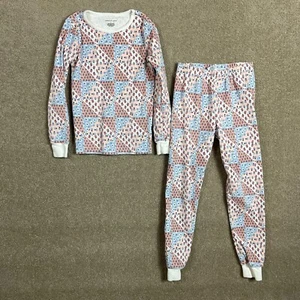 Janie & Jack Sleepwear Set Girls Size 8 Multi Floral Patchwork Pajama Top & Pant - Picture 1 of 12