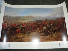LARGE MILITARY ART PRINT THE CHARGE OF THE HEAVY BRIGADE G D GILES 1854