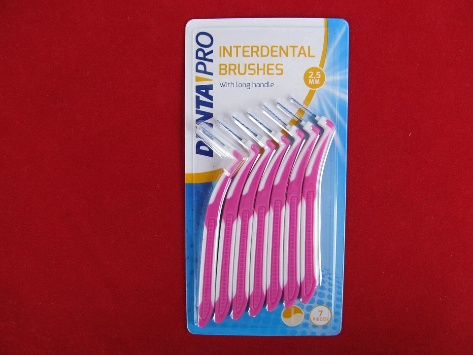 Interdentalbürsten Zahnzwischenraumbürsten Dental Bürsten Denta Pro 2,5mm 7 Stk - Bild 1 von 1