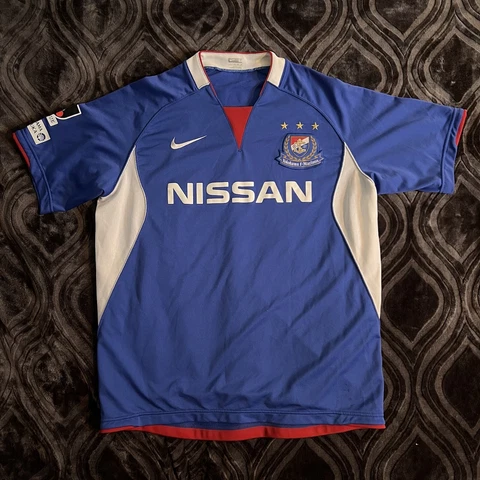 Yokohama F. Marinos Jersey Shirt 100% Original NISSAN Size L -  J-League Rare Cover