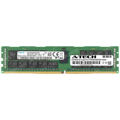 32GB PC4-21300 RDIMM Supermicro MEM-DR432LC-ER26 Samsung Equivalent Memory RAM - Image 1 of 2