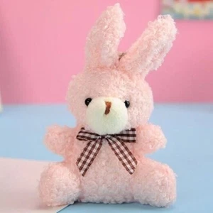 Mini Pink Bunny Rabbit Plush Keychain Easter Kawaii Gift Kawaii Keychain - Picture 1 of 3