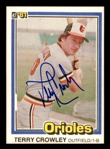 1981 Donruss Baseball #507 Terry Crowley Signed Autograph (no COA) - Picture 1 of 2