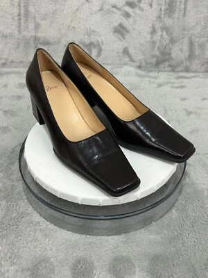 Zapatos de salón Anne Klein 2 de cuero marrón de segunda mano para mujer, talla 8,5 M Foto 1 de 4